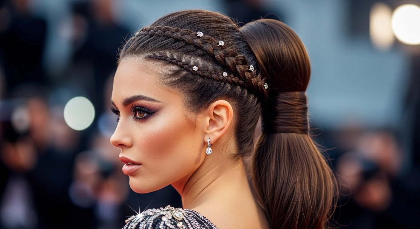 Red Carpet Braided Pony